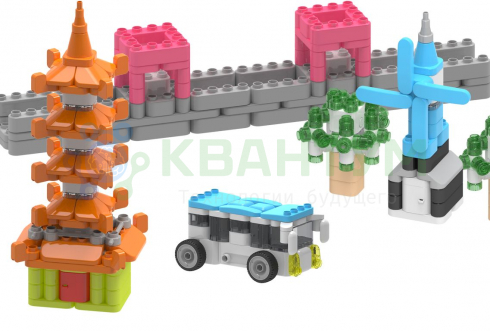 Комплект конструкторского уголка BOTZEES CONSTRUCTION CORNER PLAYSETS + схемы сборки